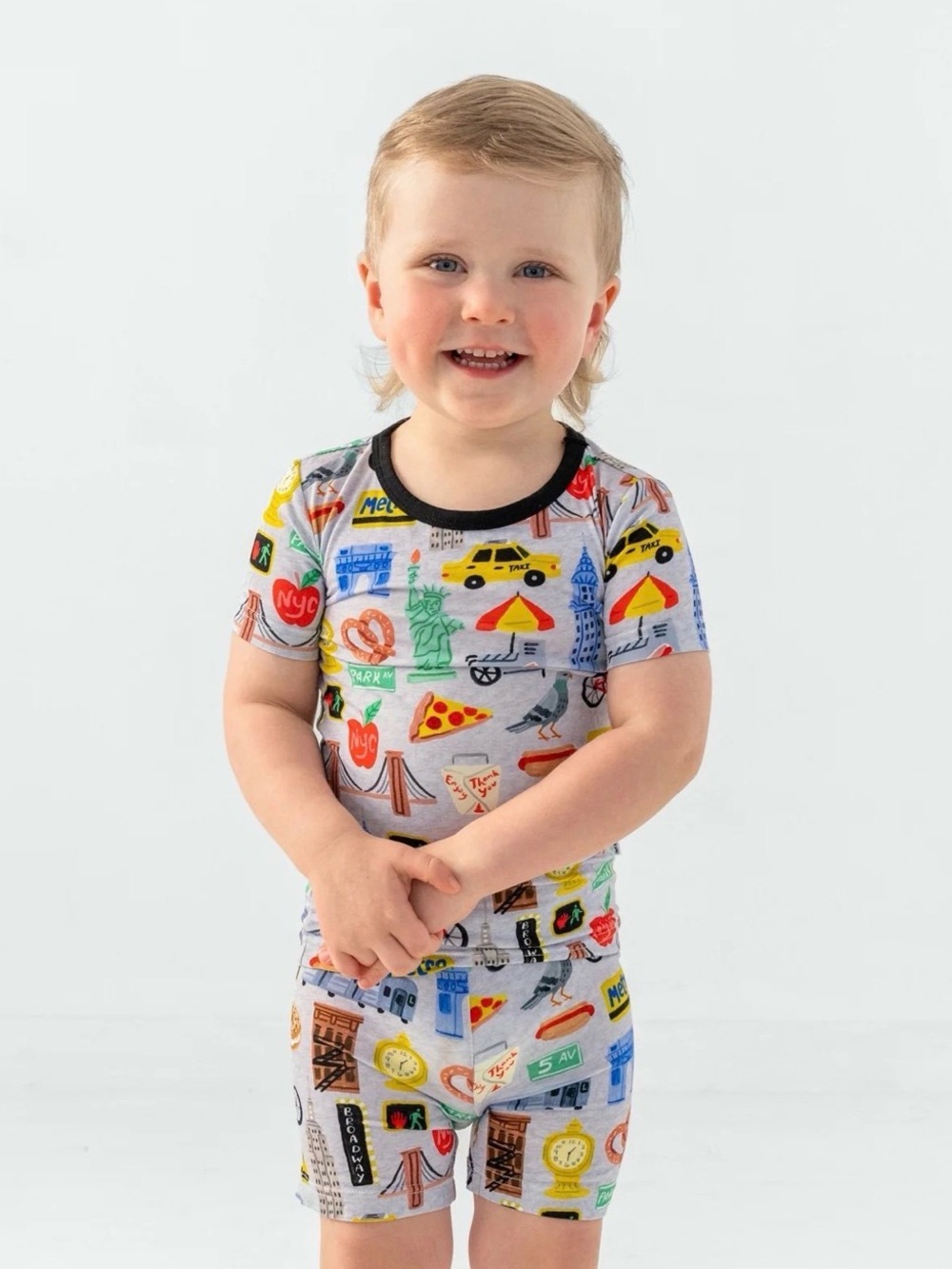 Little Sleepies Big Apple Short Sleeve Set